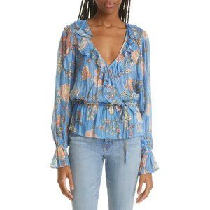 Ramy Brook Veronica Wrap Front Blouse